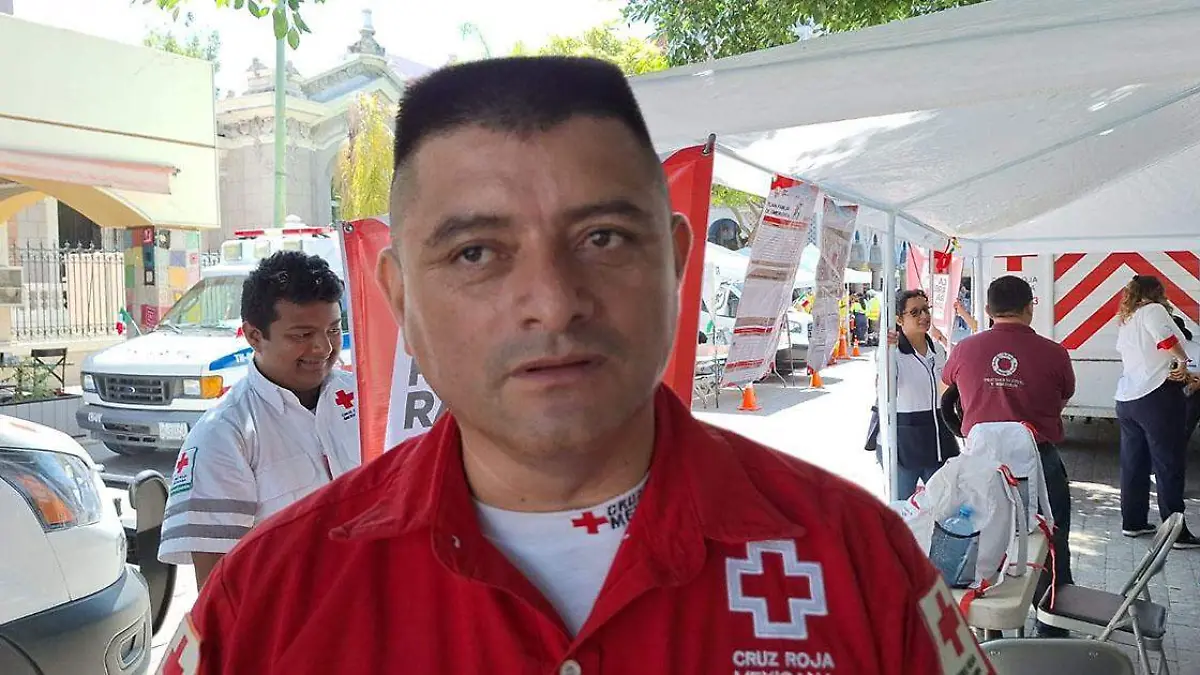 Héctor Antonio Vázquez Espíndola, coordinador de paramédicos de Cruz Roja Tehuacán